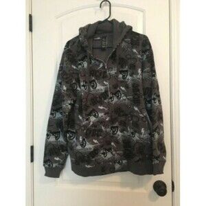 AC/DC Men’s Graphic Print Zip Up Hoodie Size Large